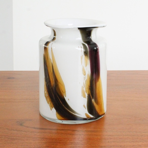 Vintage Per Lutken for Holmegaard Art Glass Vase 1970s Cascade Collection - Picture 7 of 7